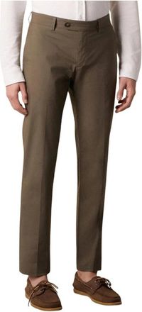 Brooks Brothers Stretch Katoen Poplin Chino - Heren - Chinos - Groen - W31 - Katoen - Broeken