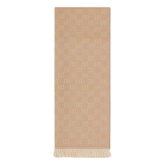 Gucci Winter Scarves, female, Beige, Size: ONE SIZE Gucci Scarfs Beige