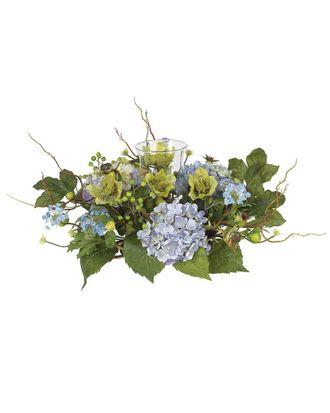 Nearly Natural Hydrangea Candelabrum Centerpiece
