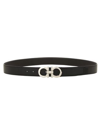 Ferragamo Black Cut To Size Reversible Belt