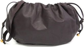 Bottega Veneta Pre-owned Bucket Bags, female, Purple, Size: ONE SIZE Pre-owned Leather shoulder-bags