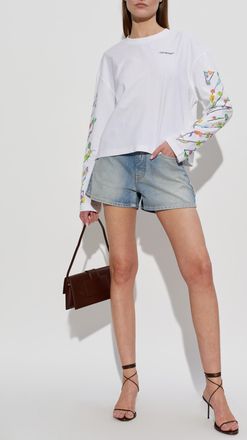 Off-white Denim Shorts, Womens, Blue