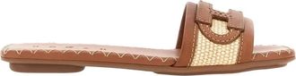 Hogan H685 Sandalen - Dames - Sandalen - Bruin - 36 EU - Katoen - Schoenen