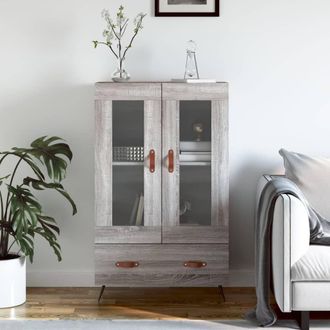 Berkfield Home Highboard Grey Sonoma 69.5x31x115 cm Engineered Wood