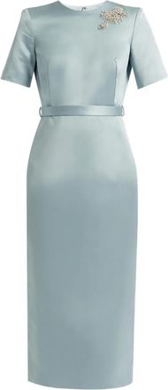 Erdem Abito midi con decorazione - Blu