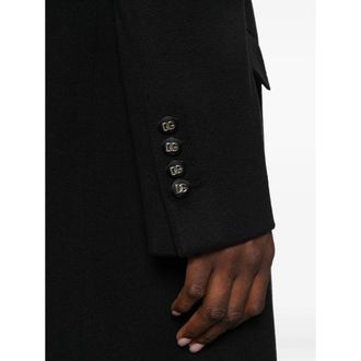 Dolce & Gabbana Virgin Wool Coat - Black