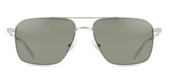 Montblanc MB0278S Asian Fit 001 Mens Sunglasses Silver Size 56