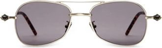 Kuboraum P75 - unisex - Zonnebrillen - Grijs - 55 MM - Accessoires