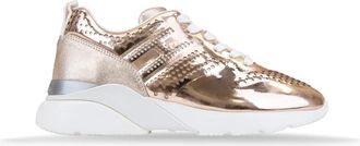 Hogan Sneakers van gelamineerd leer met veters - Dames - Sneakers - Roze - 36 1/2 EU - Leer - Schoenen