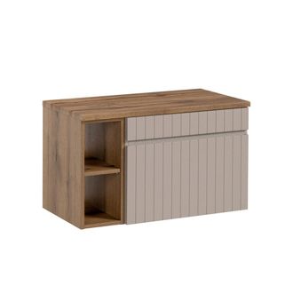 Petits Meubles Mueble bajo lavabo 80cm 2 nichos tableros mdf y laminados cachemira