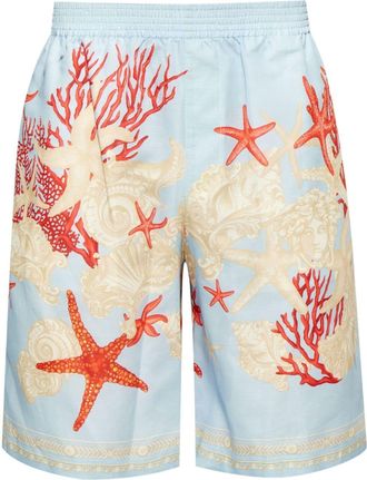 Versace Barocco-Sea cotton shorts - men - Cotton - 50 - Blue