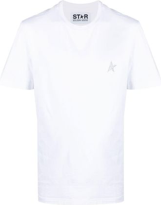 Golden Goose star-patch T-shirt - men - Cotton - L - White