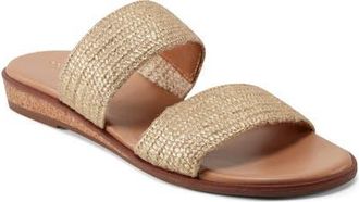 Easy Spirit Loyal Slide Sandal in Metallic Gold at Nordstrom, Size 6.5