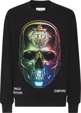 Philipp Plein Heren, Sweatshirts & Hoodies, Zwart, Maat: 4XL Katoen
