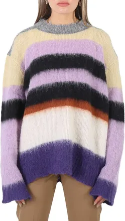 Marc Jacobs Ladies Horizontal-stripe Pattern Long-sleeve Jumper, Size Small