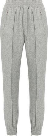 Ermanno Scervino high-waist trousers - women - Polyamide/Wool/Elastane/Acrylic - 48 - Grey