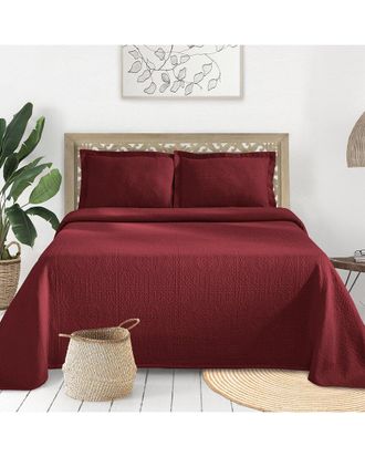 Superior Jacquard Matelasse Cotton Medallion Bedspread Set