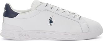 Dune London Polo Ralph Lauren Mens Hrt Ct 11 Train - Lace-Up Trainers - White Leather - Size UK 10