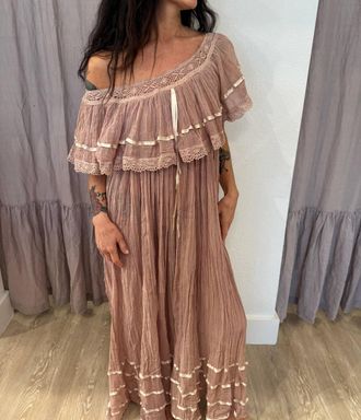 Jen's Pirate Booty Se&ntilde;orita Bonita Maxi Dress In Brown