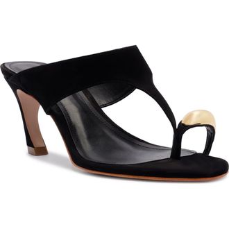 Schutz Maisie Kitten Heel Slide Sandal in Black at Nordstrom, Size 10.5