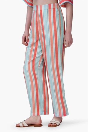 America & Beyond Scarlet Pant In Strip Print