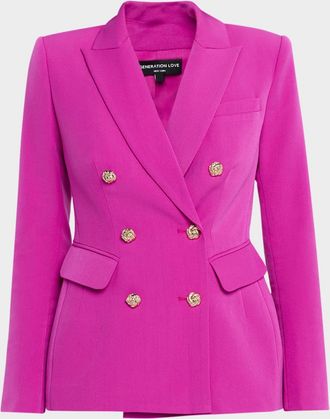 Generation Love Bianca Double-Breasted Blazer