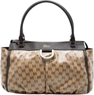 Gucci Pre-owned Handbags, female, Beige, Size: ONE SIZE Pre-owned Tote Bag