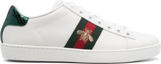 Gucci Ace trainer with bee - women - Calf Leather - 36.5 - White
