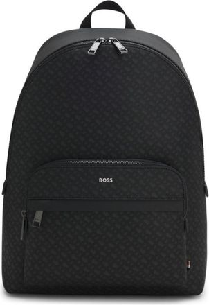 BOSS Monogram backpack with foil-embossed logo