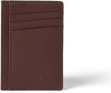 Brunello Cucinelli Calfskin card case in Brown at Nordstrom