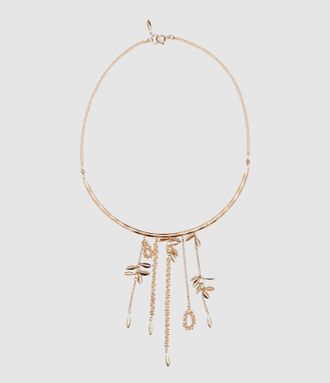 Isabel Marant Ras De Cou Fringe Choker Dore