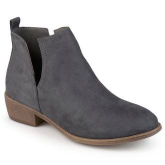 Journee Collection Journee Womens Rimi Pull On Stacked Heel Booties
