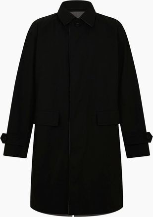 HUGO BOSS Mens Mens Jared Rvs 241 10256667 01 Overcoat - Black - Size: 40/Regular