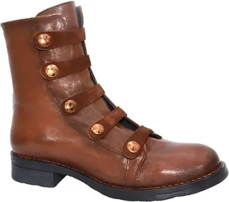 Eric Michael Womens Dottie Leather Boots In Brown