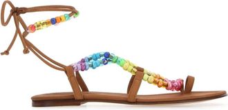Alameda Turquesa Arco-Iris Sandal - Dames - Sandalen - Veelkleurig - 41 EU - Leer - Schoenen