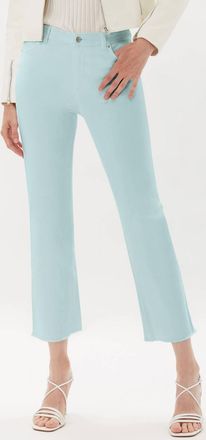 ECRU La Cienega Straight Leg Cropped Jean In Robins Egg