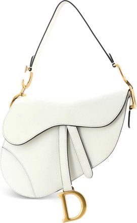 Dior Saddle Handbag Leather Medium shoulder bag - Wit