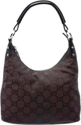 Gucci Pre-owned Vintage Schoudertas - Dames - Vintage Schoudertas - Bruin - ONE Size - Leer - Vintage