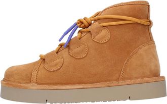 Panchic P67 Enkellaars - Dames - Veterlaarzen - Bruin - 40 EU - Su&egrave;de - Schoenen
