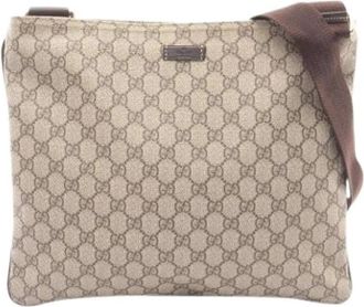 Gucci Pre-owned Vintage Schoudertas - unisex - Vintage Schoudertas - Beige - ONE Size - Leer - Vintage