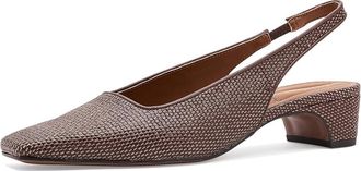 Franco Sarto Lyanna 2 Womens Shoes Coffee Bean Brown Woven Fabric : 9.5 M, Faux Leather