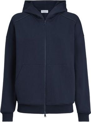 Brunello Cucinelli Lightweight French terry sweatshirt in Blue at Nordstrom, Size 3X-Large Eu