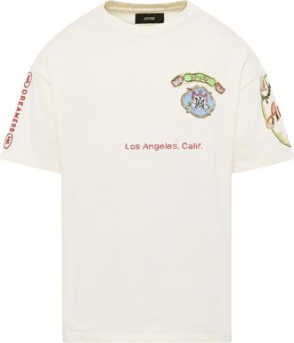 Amiri White Crew Neck T-Shirt