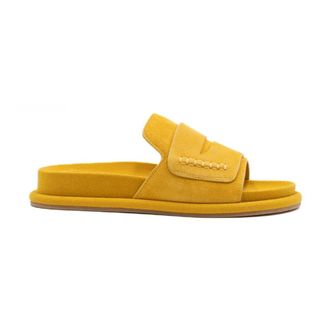 Paloma Barcel&oacute; Sliders, female, Yellow, Size: 10 US Caliope Loafer Sandal