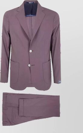 Barba virgin wool single breasted suit