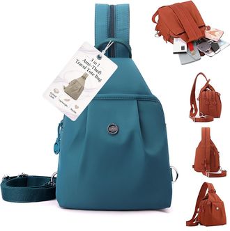 Generic 3 in 1 Anti-Theft Travel Tote Bag, 2026 Upgraded Fabric Multi Compartment Oxford Waterproof 2-Way Commuter Bag for Women (J)