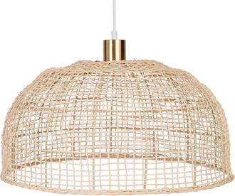 Maisons du monde L&aacute;mpara de techo redondeada de rat&aacute;n trenzado