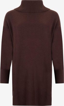 Hemisphere Woll- und Kaschmir-Strickkleid mit Rollkragen