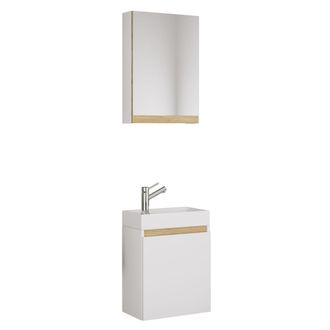 VCM Armario De Ba&ntilde;o, Inodoro De Invitados, Lavabo, Cosila 113x41x22 - Vcm