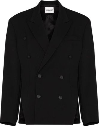 AMBUSH Double Breasted Jacket voor vrouwen - Dames - Blazers - Zwart - L - Jassen